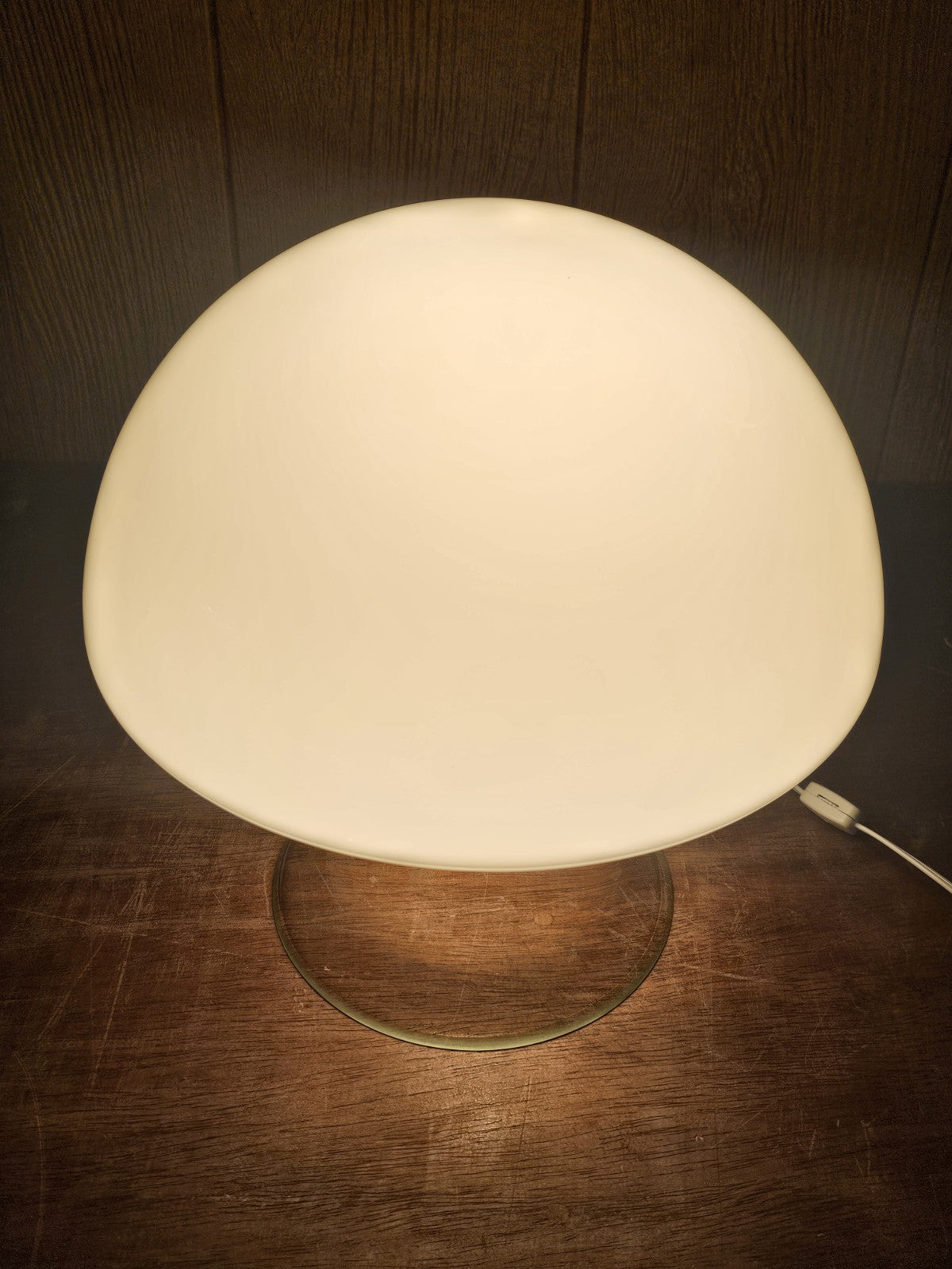 MCM Postmodern Italian Murano Glass Mushroom Table Lamp Gino Vistosi 14.5" Tall