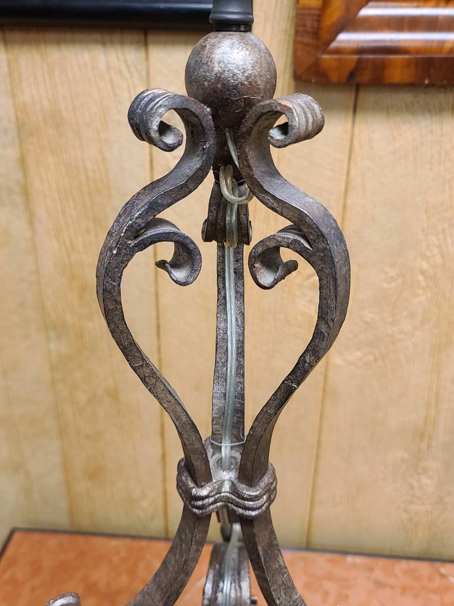 Hand Forged Wrought Iron Table Lamp