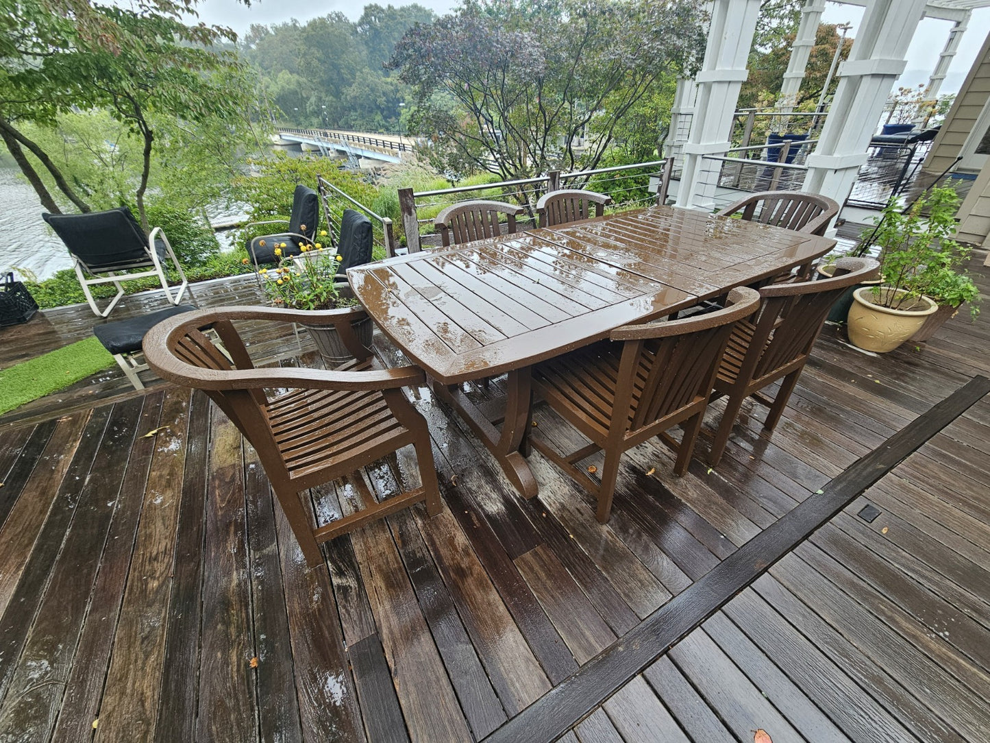 Royal Teak Outdoor Teak Dining Table & 6 Chairs Patio Set Very High Quality 