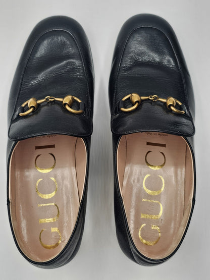 Gucci Horsebit Leather Loafers Mules With Crystals Size 36.5 Gently Used 