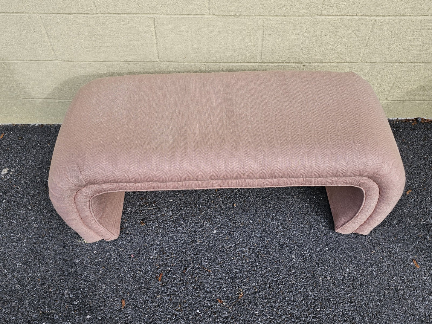 Vtg Post Modern Waterfall Bench By O'Neil? Designer Furniture Soft Pink
