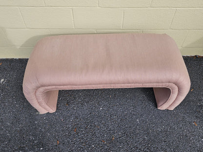 Vtg Post Modern Waterfall Bench By O'Neil? Designer Furniture Soft Pink