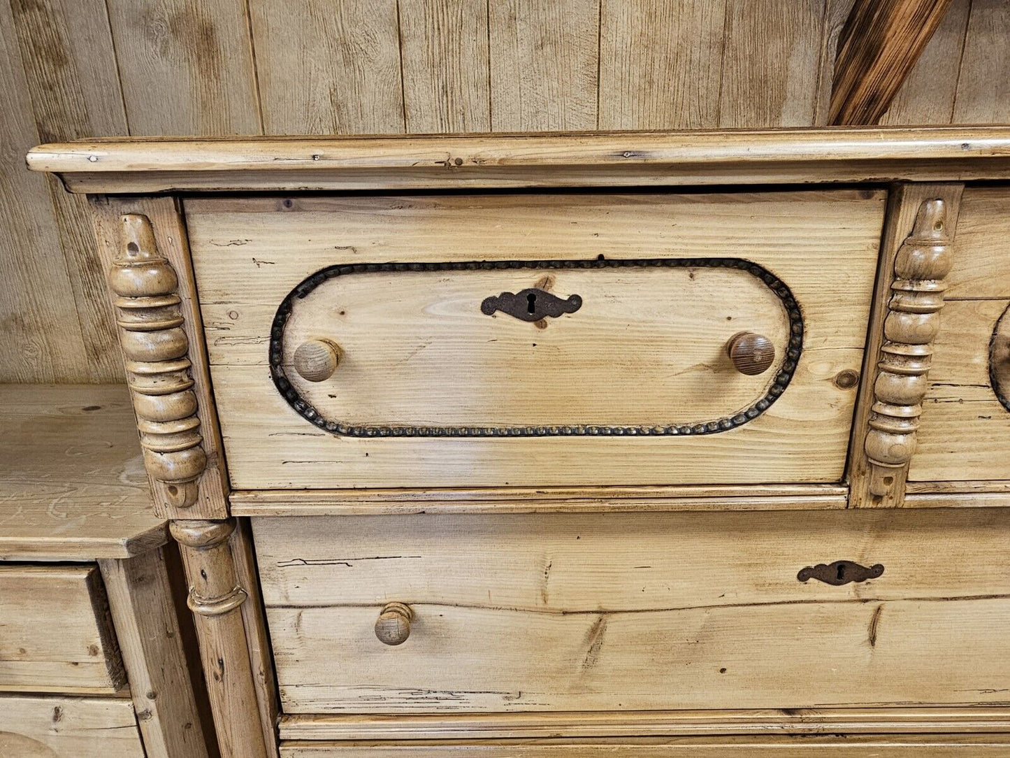 Reproduction Of Antique Pine Chest of 5 Drawers By Great British Pine Mine In MD