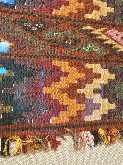 Vtg Sulca House Museum Wari Kelim Pre Inka Peruvian Tapestry Walter Sulca Leon 