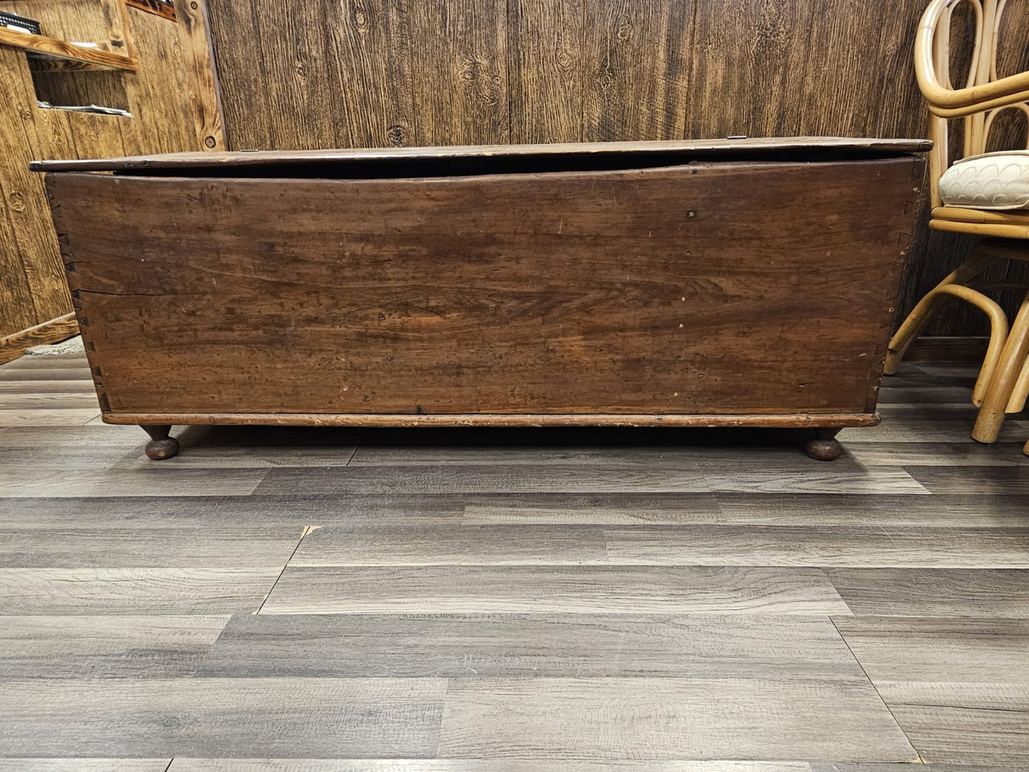 Early American 18th Century? Early 19th Century Farmhouse Pine Blanket Chest