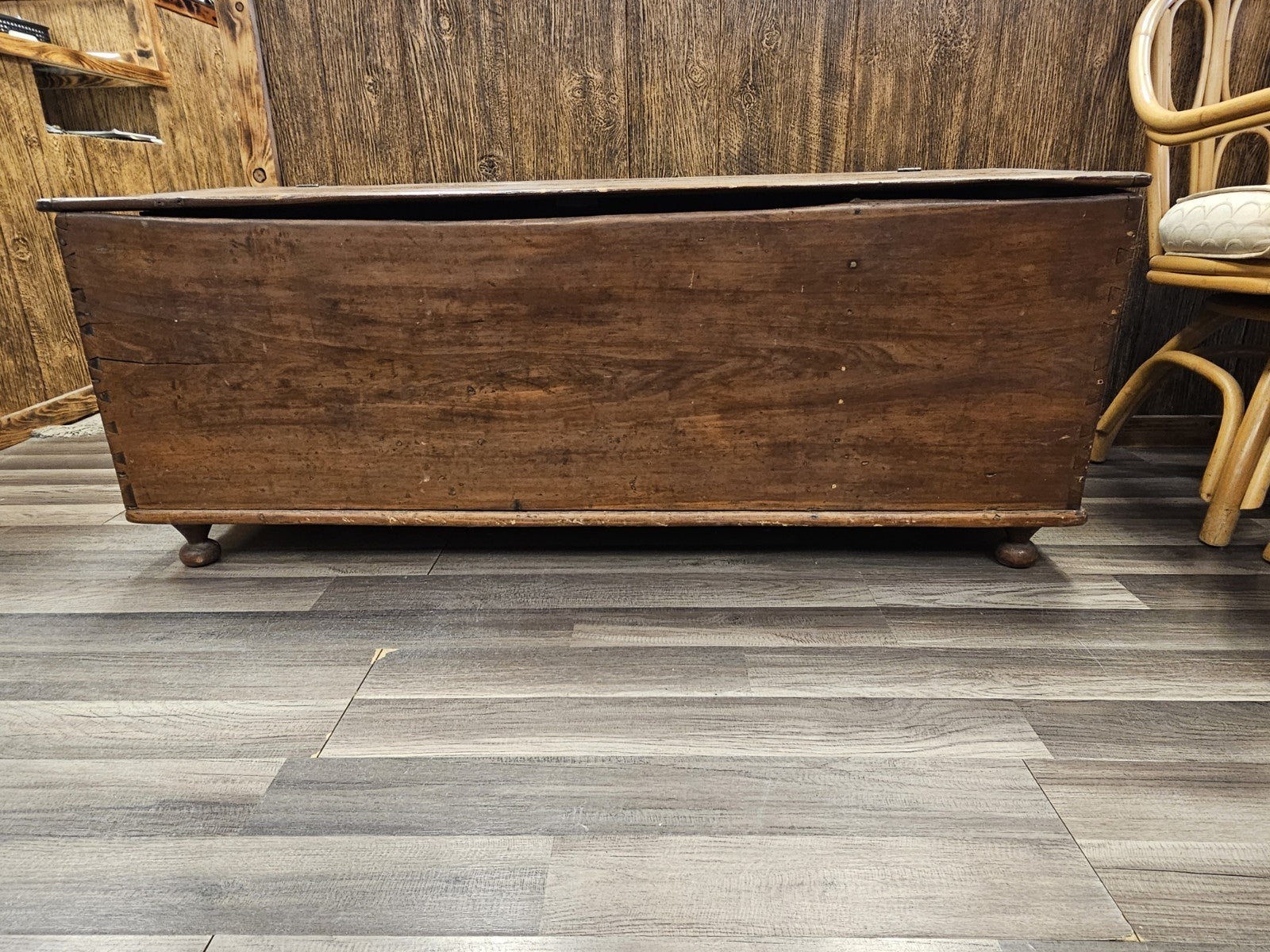 Early American 18th Century? Early 19th Century Farmhouse Pine Blanket Chest