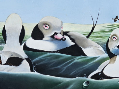 Original Watercolor Painting Of Long Tailed Ducks Chesapeake Bay MD 