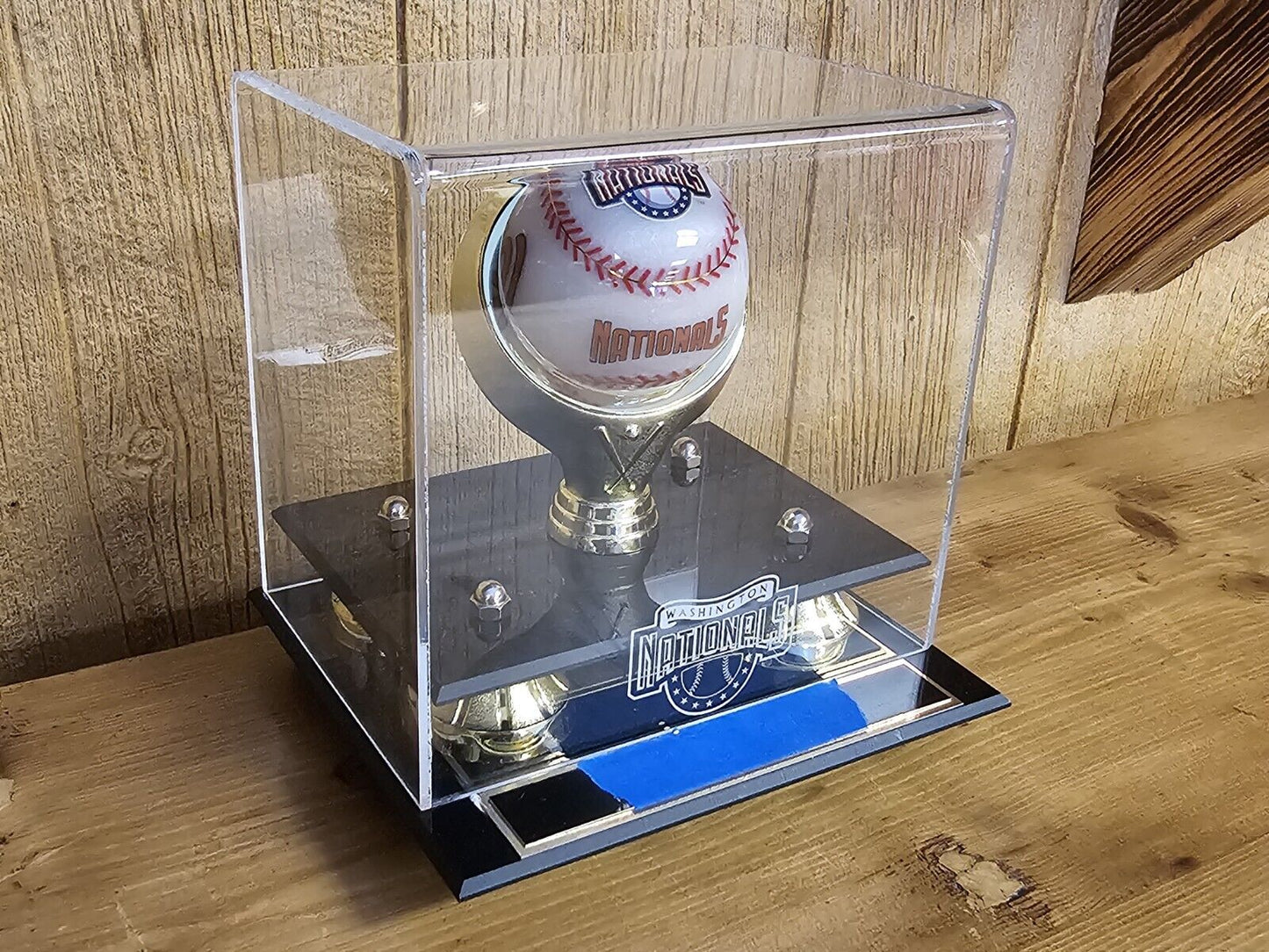 Washington Nationals Acrylic Logo Baseball &Case Great Quality Presentation Ball