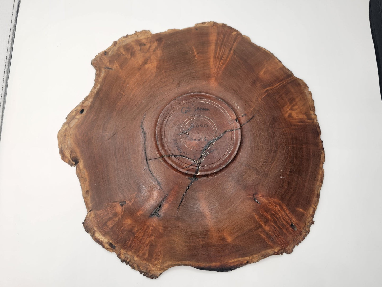 Mesquite Burlwood Free Form Piece. Artistic Lines and Color.