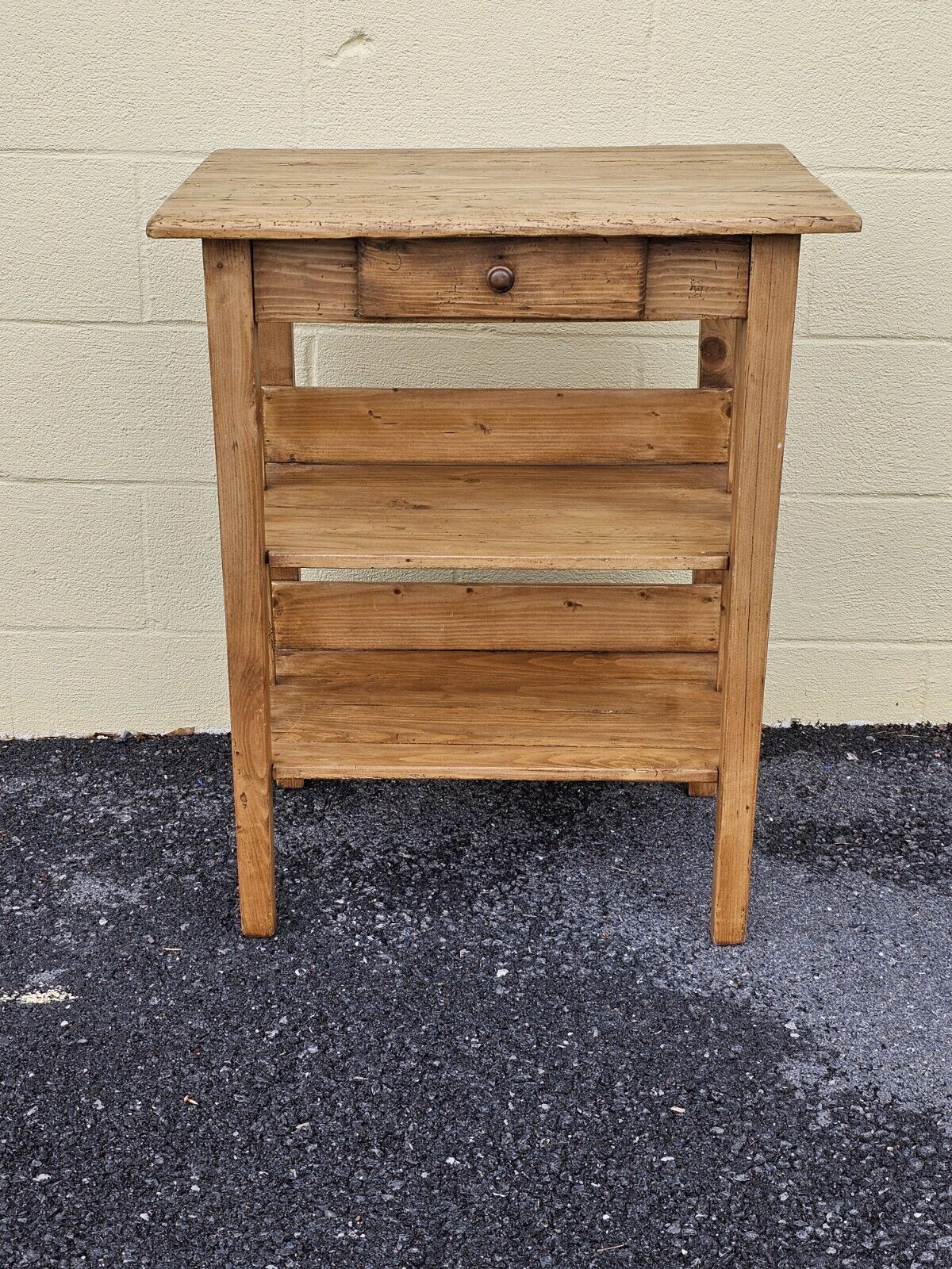 Reproduction Wormy Pine Side Table Accent Night Stand By Great British Pine Mine