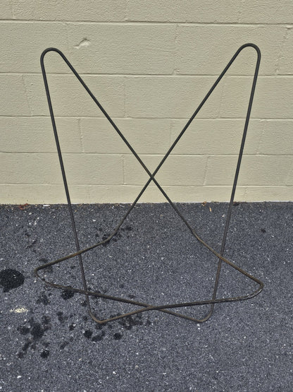 Vintage Mid Century Butterfly Chair Metal Iron Pair by Knoll? Bases Only