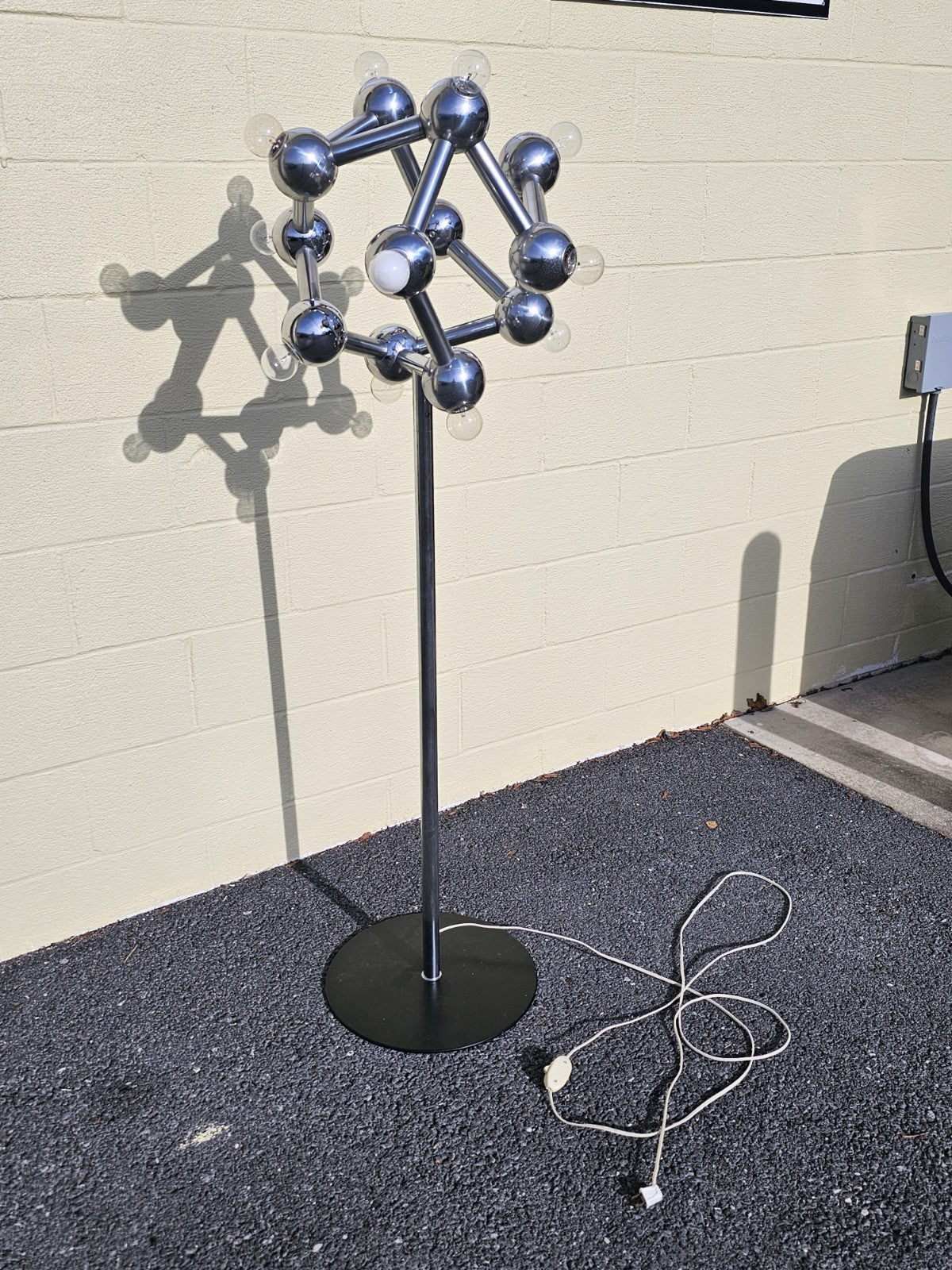 MCM Space Age Chrome Floor Lamp By Kalmar Franken Atomic Era JT Kalmar