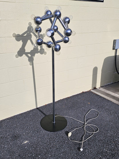 MCM Space Age Chrome Floor Lamp By Kalmar Franken Atomic Era JT Kalmar