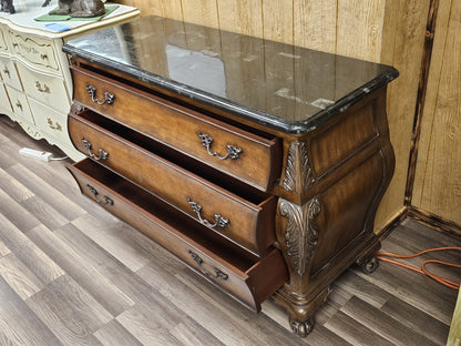 Seven Seas By Hooker Furniture Marble Top Chest of 3 Drawers Sideboard 