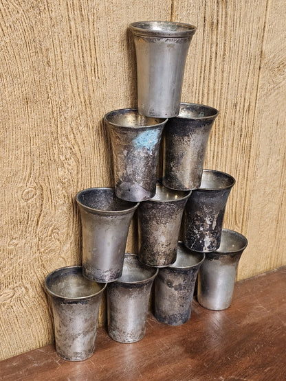 Benedict Indestructo Milkshake Cup Set Of 10 EPNS On Brass From A Store In DC