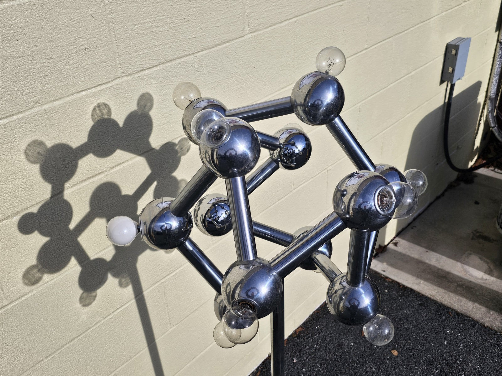 MCM Space Age Chrome Floor Lamp By Kalmar Franken Atomic Era JT Kalmar