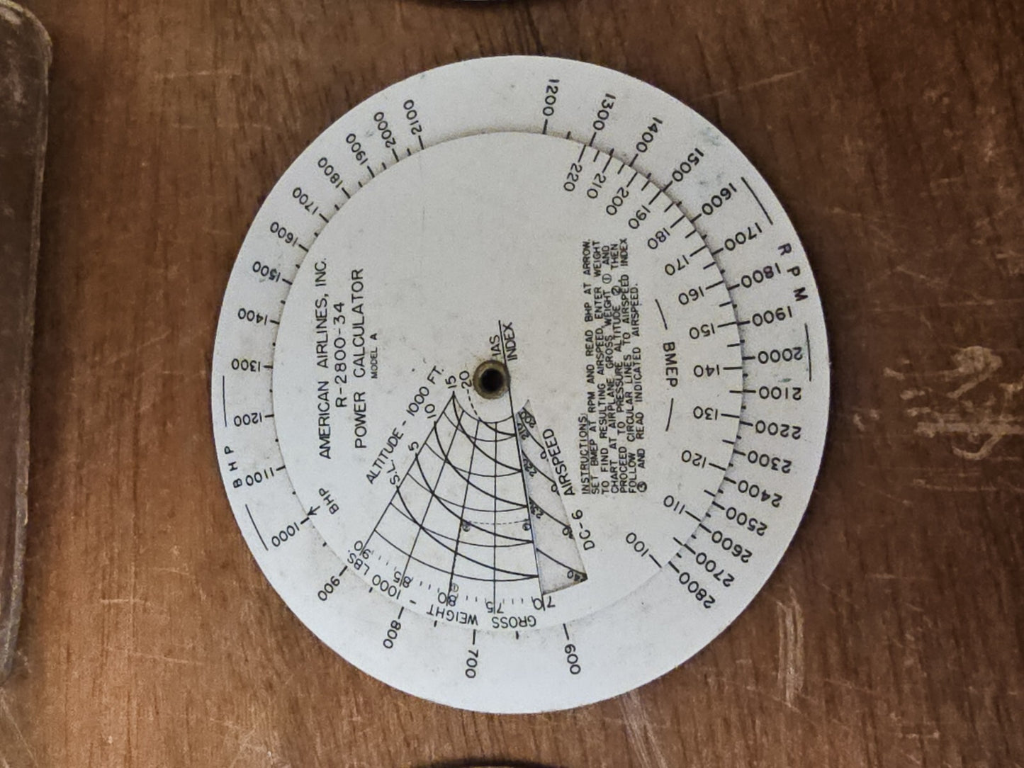 Vtg American Airlines Air Navigation True Air Speed Computer Slide-Rule Set Of 3