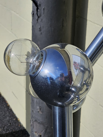 MCM Space Age Chrome Floor Lamp By Kalmar Franken Atomic Era JT Kalmar
