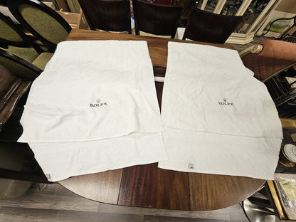 Vintage Rolex Sailers Duffel Bag With 2 Rolex Beach Bathroom Towels 33" X 70"