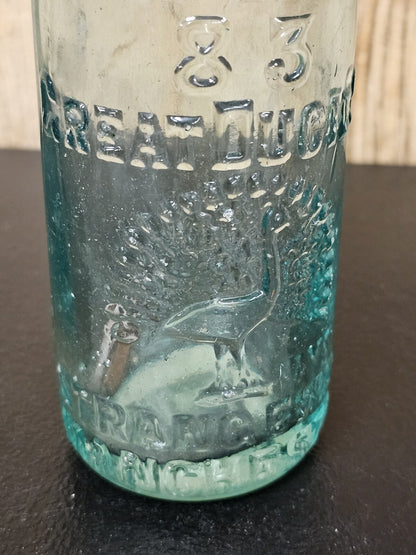 M Lapidus 83 Codd Bottle Peacock Great Ducie Strangeways Manchester W Marble