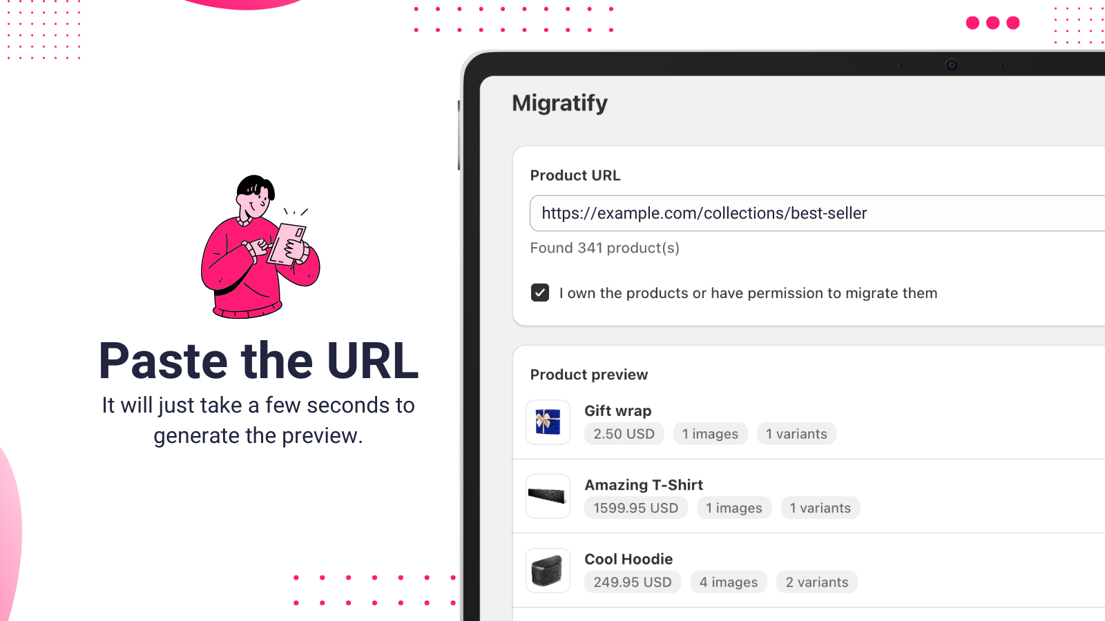 Migratify: Copy Products + AI