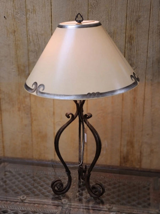 Hand Forged Wrought Iron Table Lamp