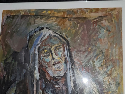 Original Solomon Gershov "Old Man" Unsigned