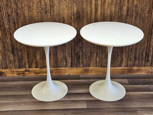 Mid Century Modern Pair of Tulip Side Tables