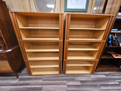 Local Pick Up Mid Century Danish Teak Floating Wall Units Storage Kitchen Cabinets by HG Furniture