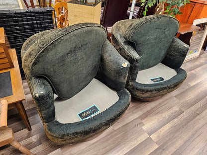 MCM Selig Of Monroe Low Profile Swivel Lounge Chair Pair To Be Reupholstered Local Pick Up