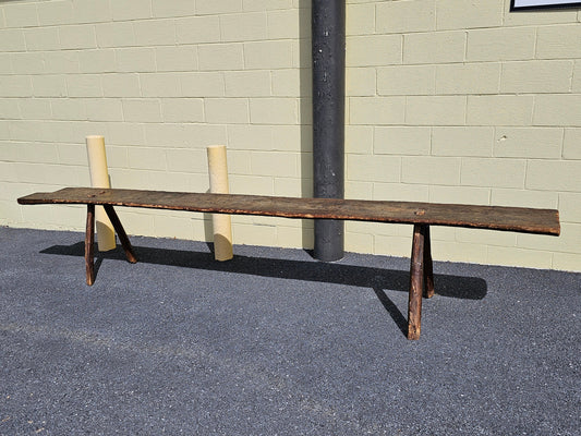 Local Pick Up Antique Handmade Butchering Table Bench 18th 19th Century Virgin Wood